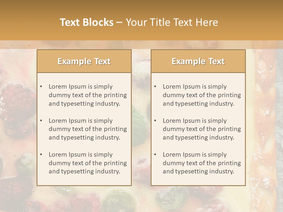 Snack Bright Treat PowerPoint Template