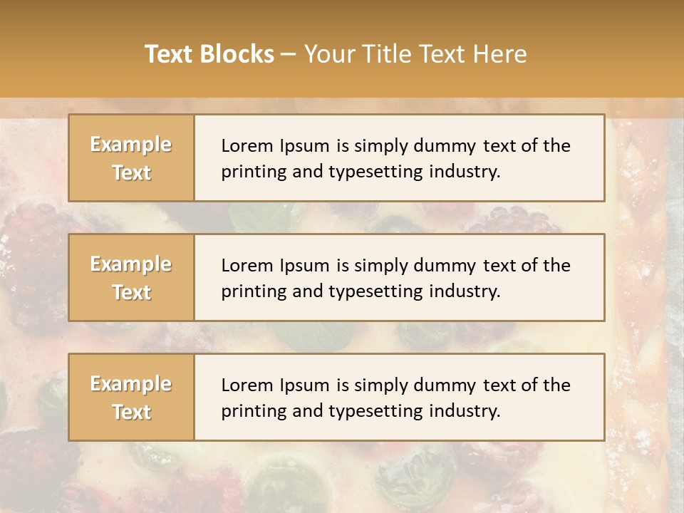 Snack Bright Treat PowerPoint Template