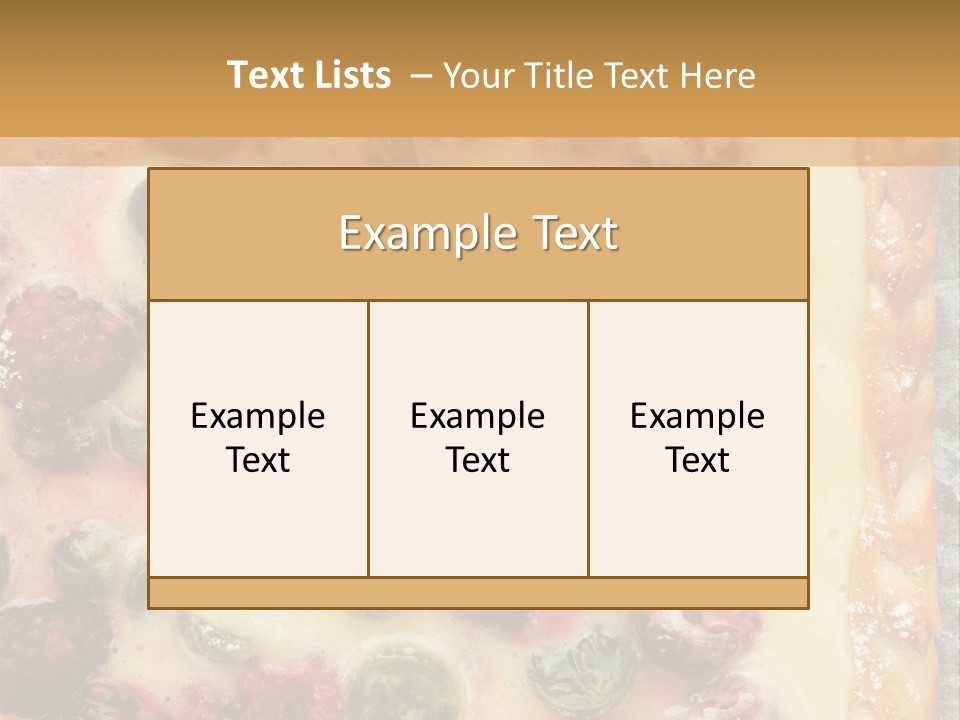 Snack Bright Treat PowerPoint Template