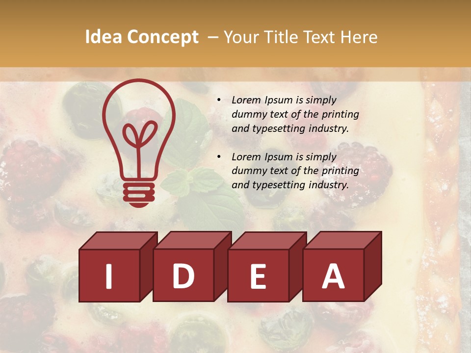 Snack Bright Treat PowerPoint Template