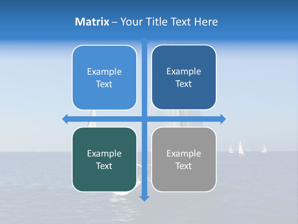 Direction Sail Race PowerPoint Template