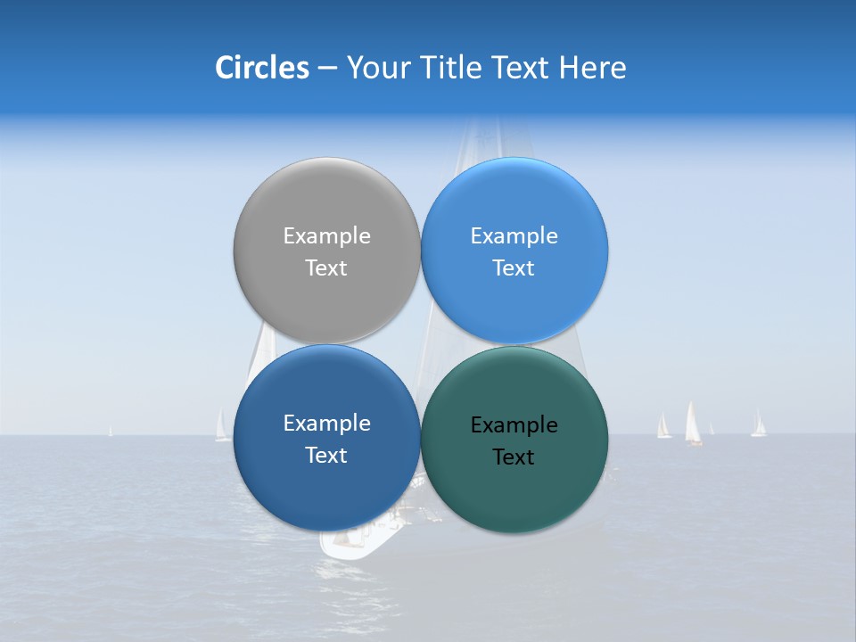 Direction Sail Race PowerPoint Template