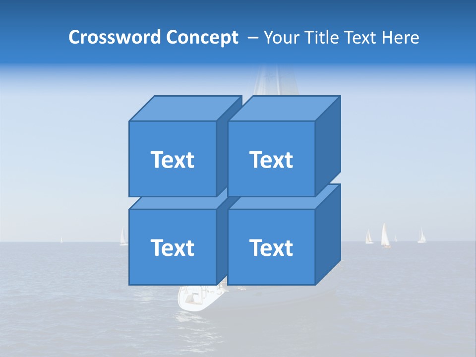 Direction Sail Race PowerPoint Template
