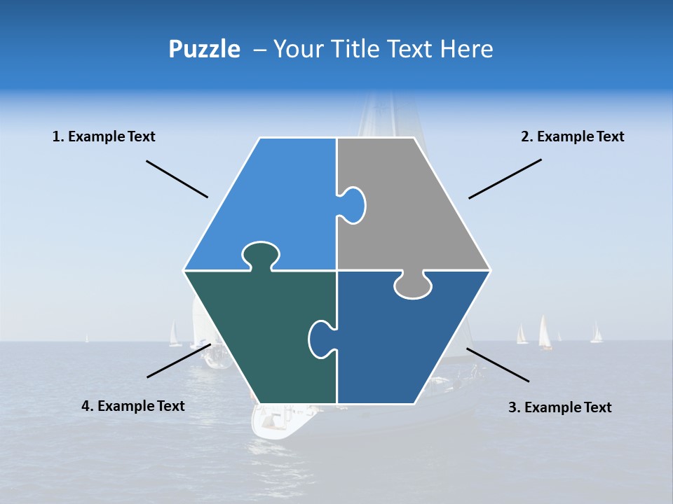 Direction Sail Race PowerPoint Template