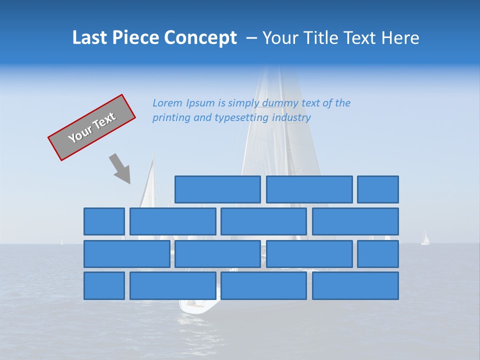 Direction Sail Race PowerPoint Template