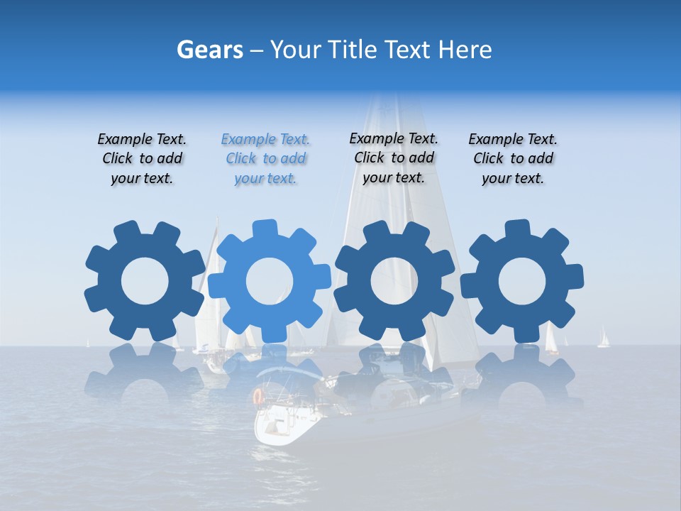 Direction Sail Race PowerPoint Template