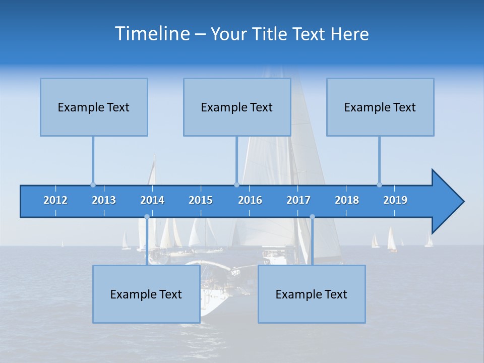 Direction Sail Race PowerPoint Template