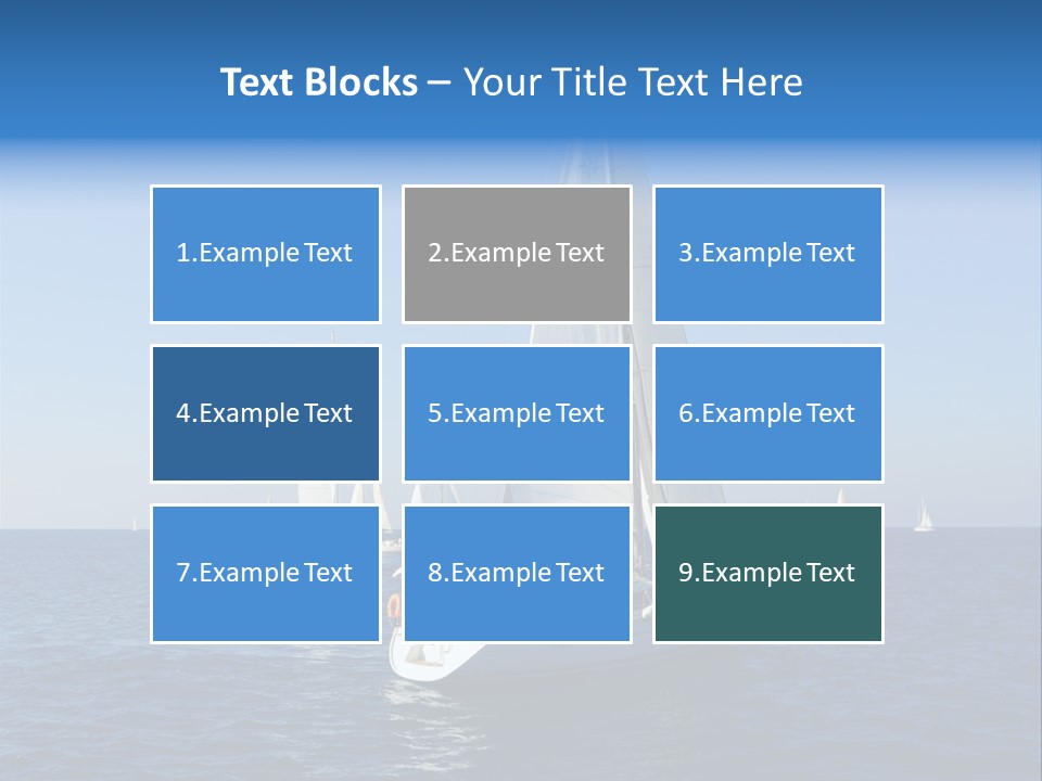 Direction Sail Race PowerPoint Template