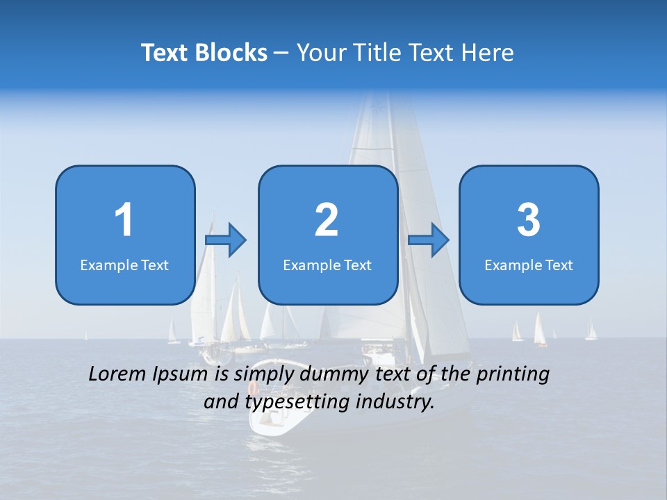 Direction Sail Race PowerPoint Template