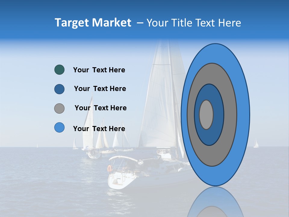 Direction Sail Race PowerPoint Template
