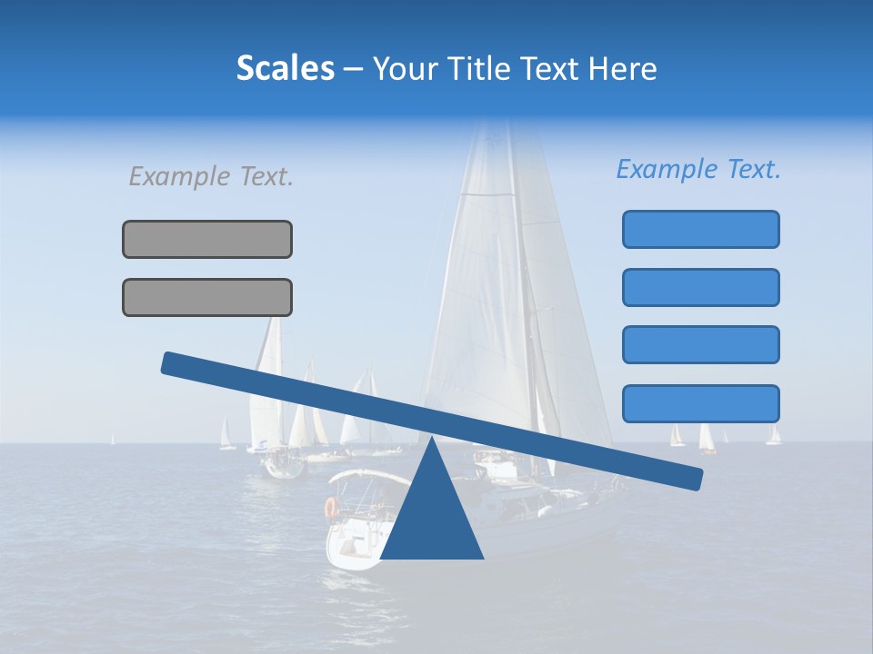 Direction Sail Race PowerPoint Template