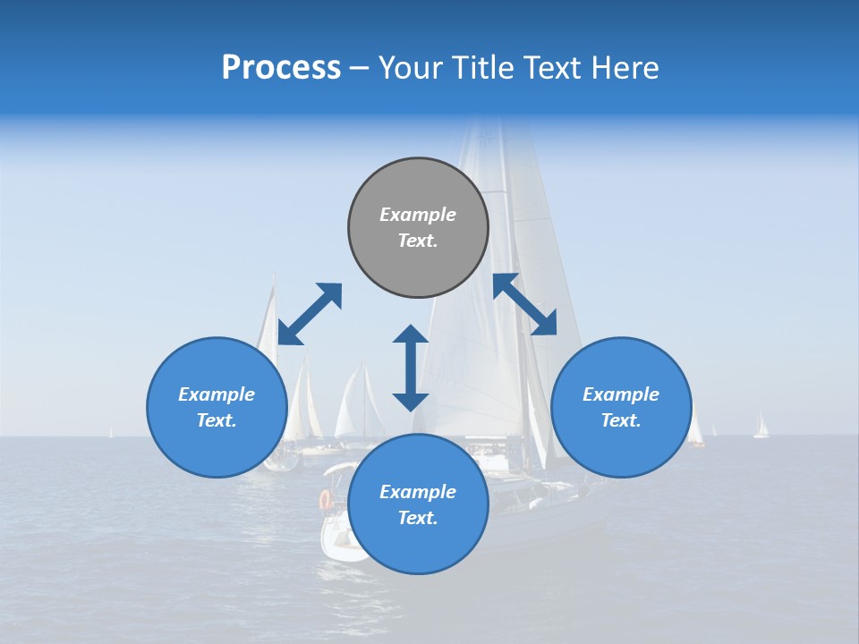 Direction Sail Race PowerPoint Template