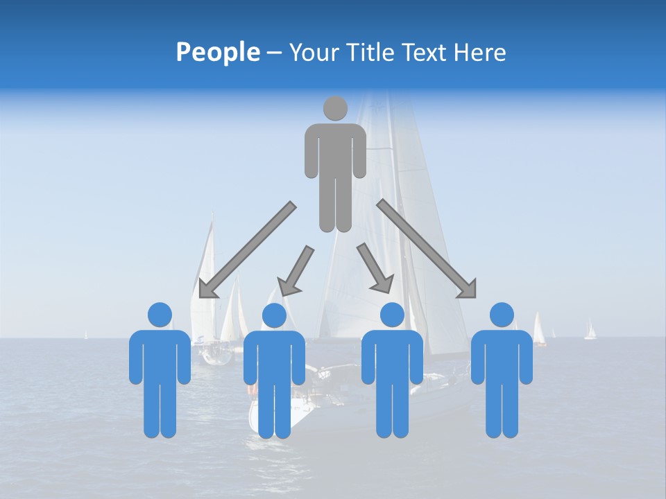 Direction Sail Race PowerPoint Template