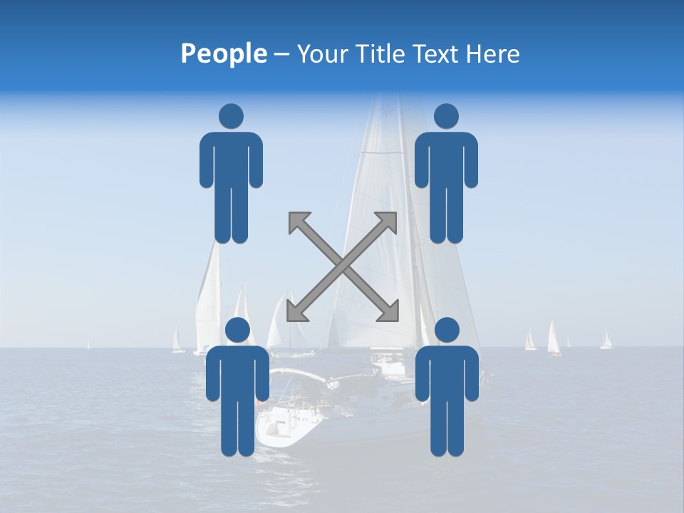 Direction Sail Race PowerPoint Template