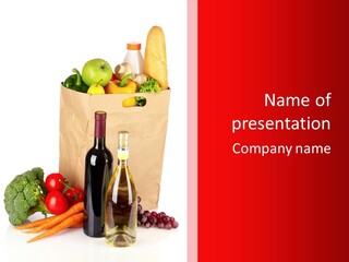 Vegetable Nutritious Shop PowerPoint Template