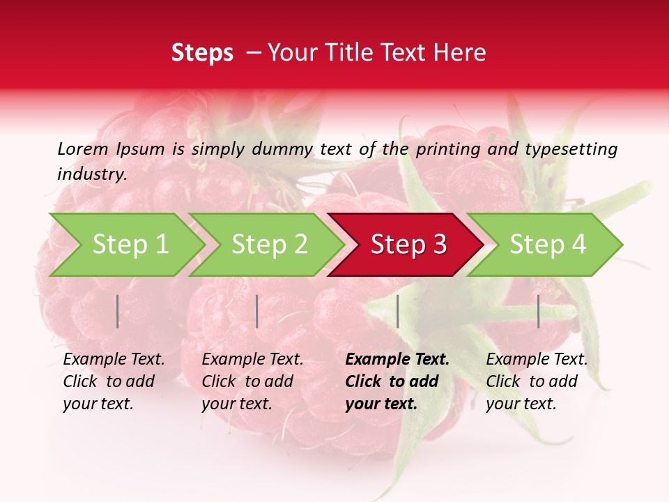 Red Vitamin Food PowerPoint Template