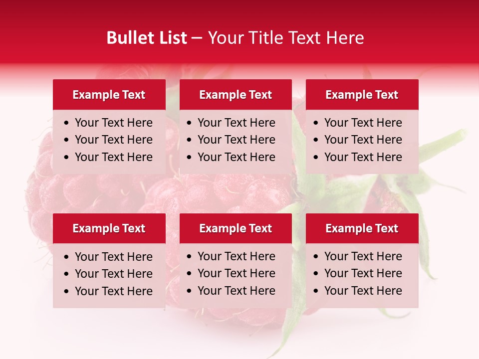 Red Vitamin Food PowerPoint Template