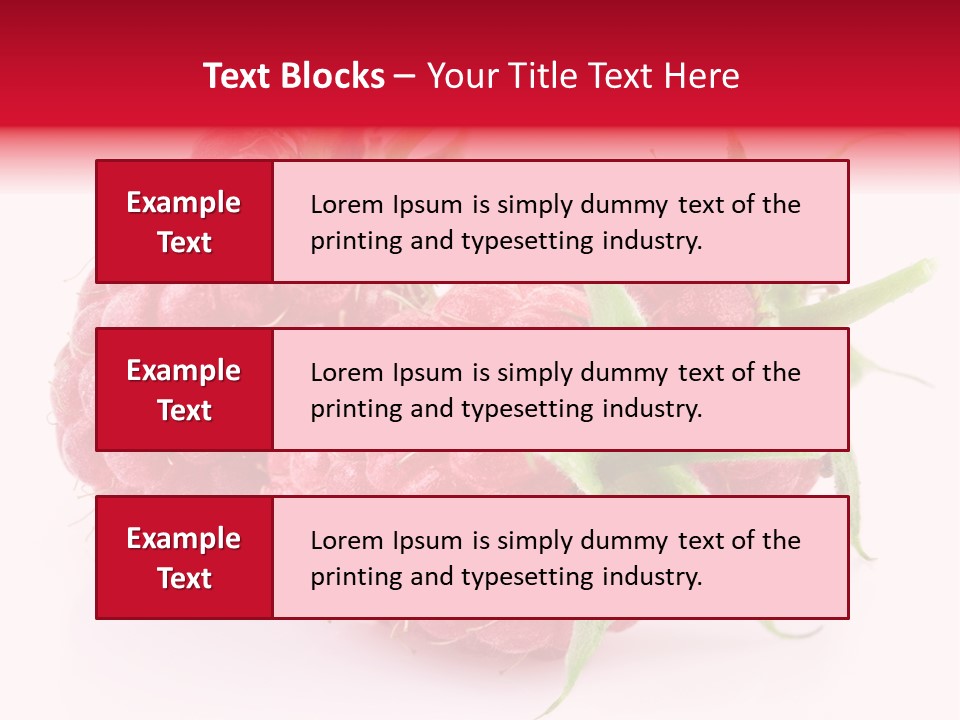 Red Vitamin Food PowerPoint Template