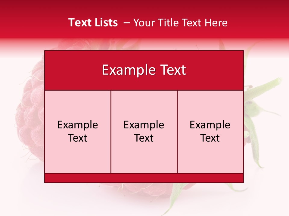 Red Vitamin Food PowerPoint Template