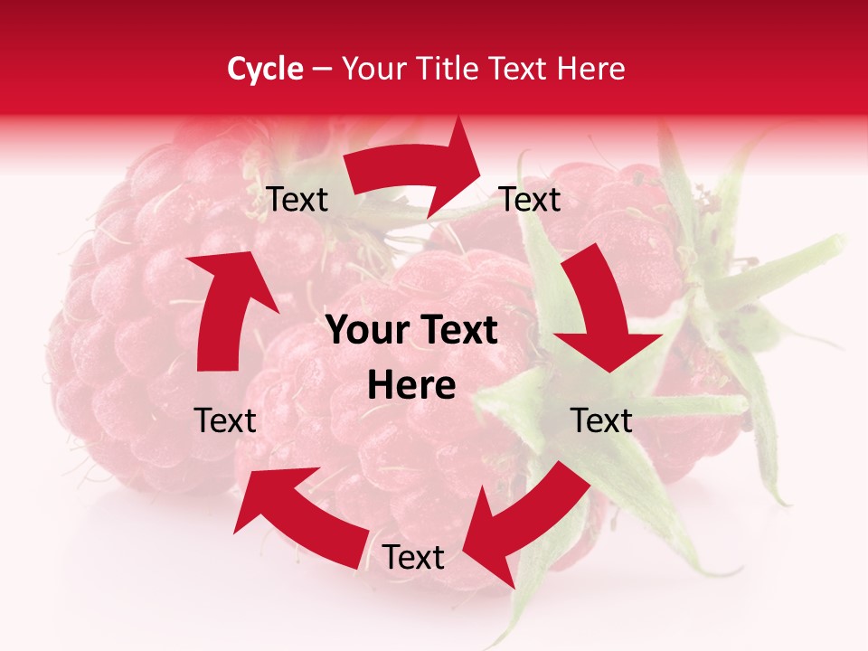 Red Vitamin Food PowerPoint Template