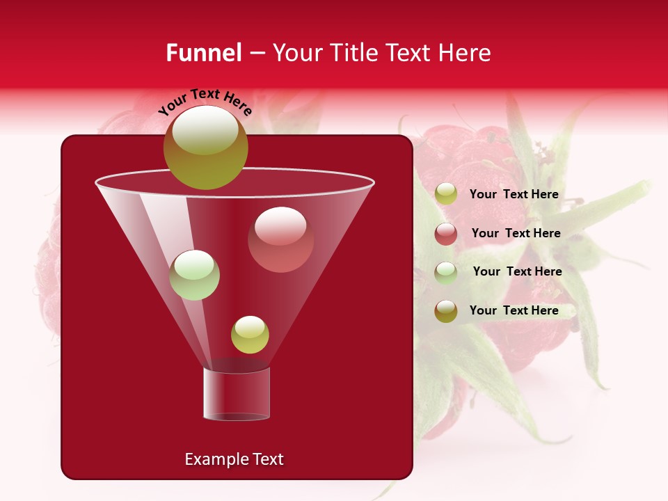 Red Vitamin Food PowerPoint Template