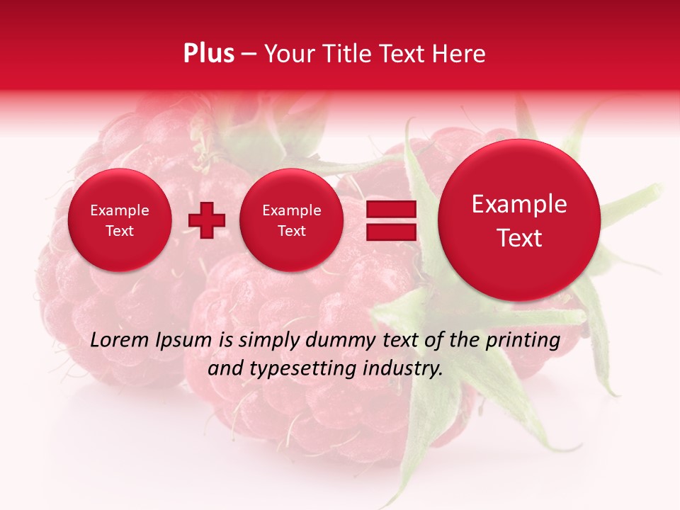 Red Vitamin Food PowerPoint Template
