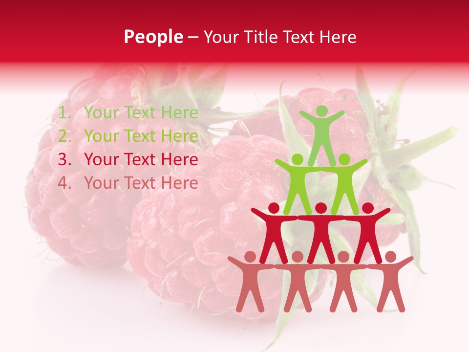 Red Vitamin Food PowerPoint Template