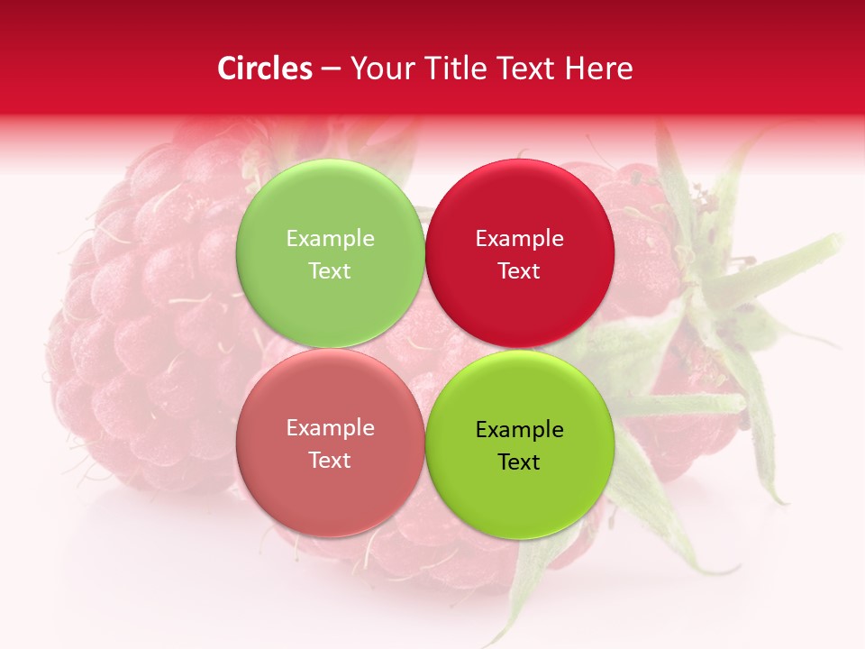 Healthy Eating Three Flora PowerPoint Template