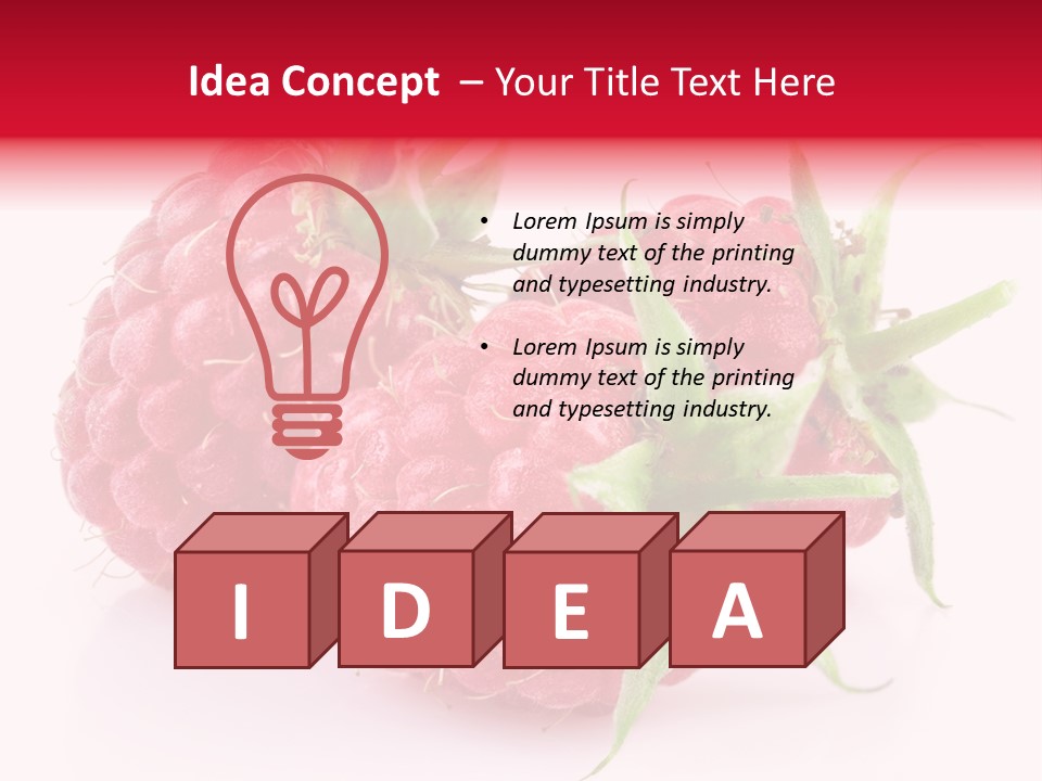 Healthy Eating Three Flora PowerPoint Template