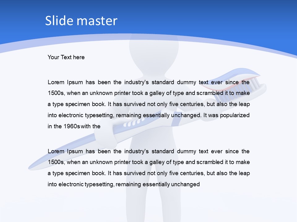 One Care Equipment PowerPoint Template