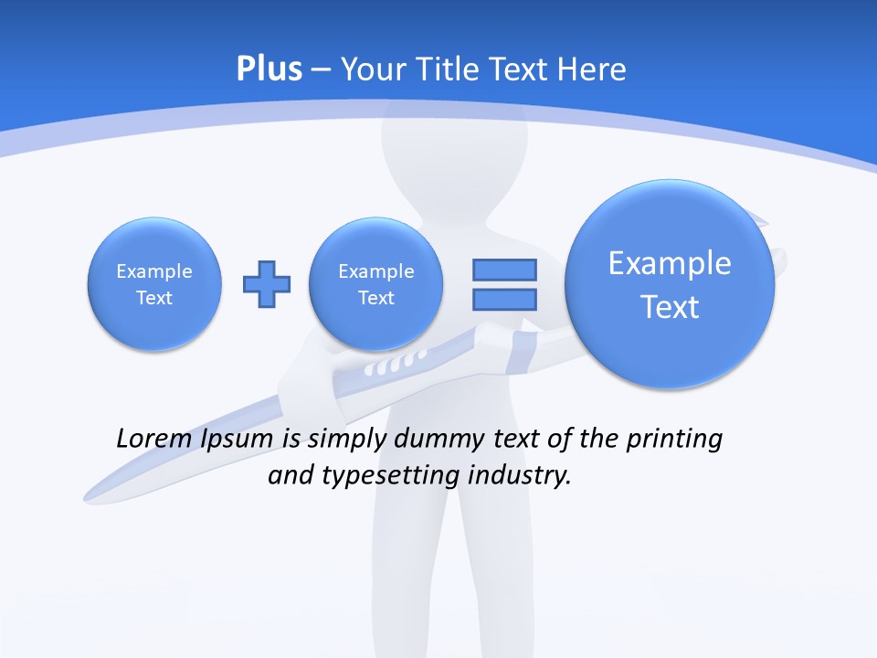 One Care Equipment PowerPoint Template