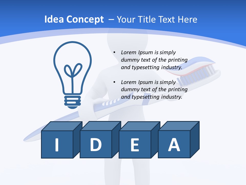 One Care Equipment PowerPoint Template