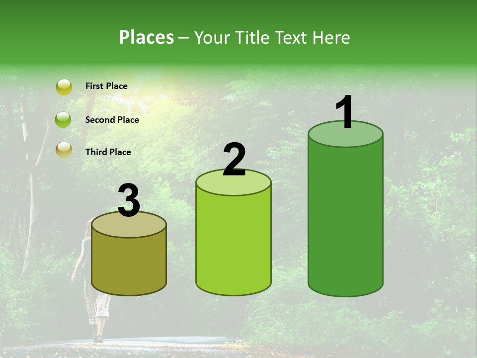 Wet Female Road PowerPoint Template