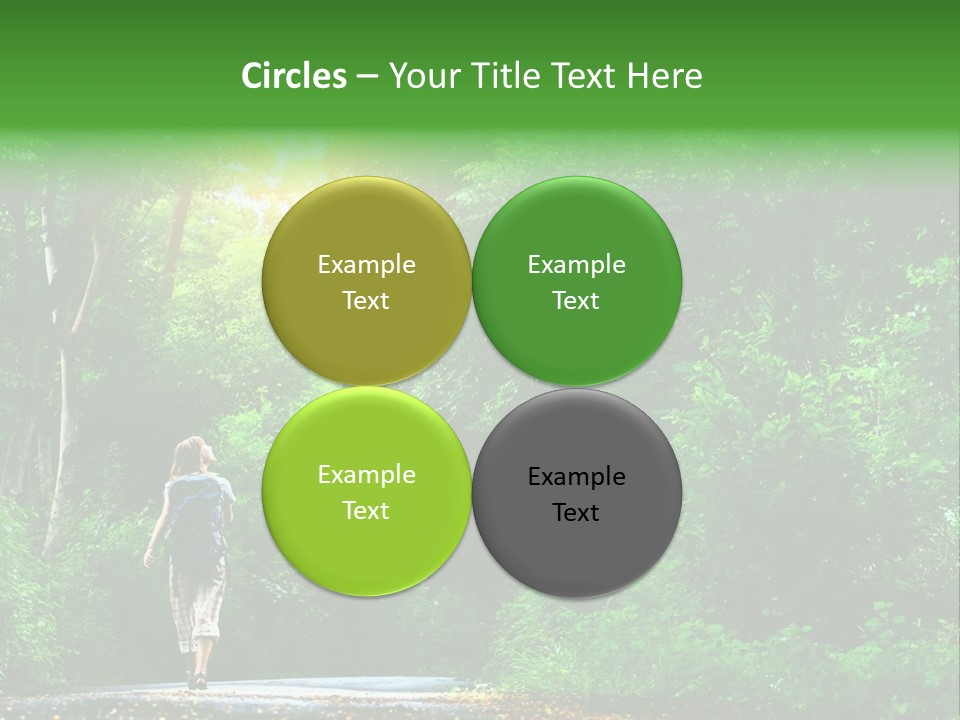 Wet Female Road PowerPoint Template