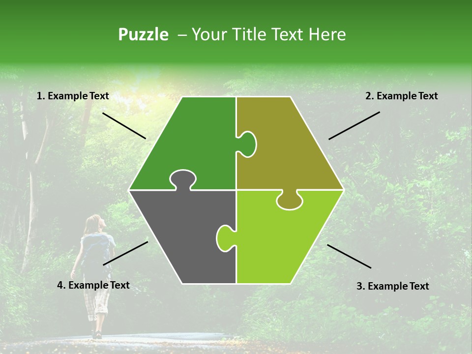 Wet Female Road PowerPoint Template