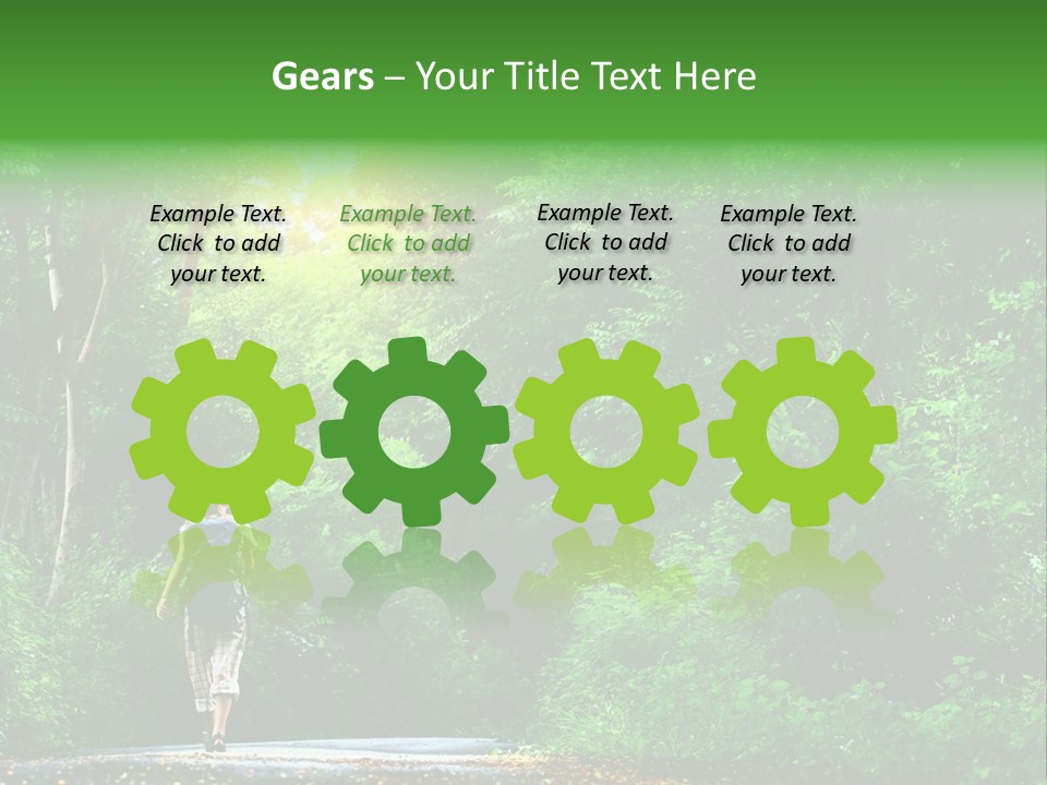 Wet Female Road PowerPoint Template