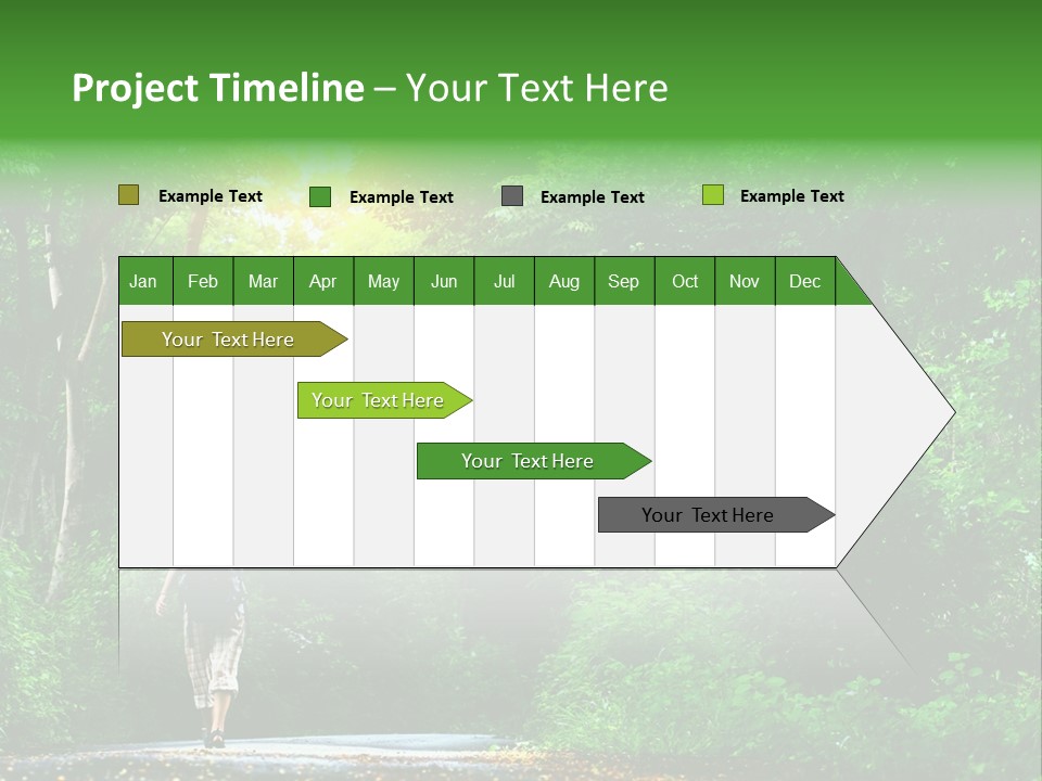 Wet Female Road PowerPoint Template