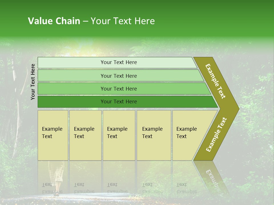 Wet Female Road PowerPoint Template