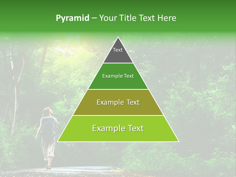 Wet Female Road PowerPoint Template