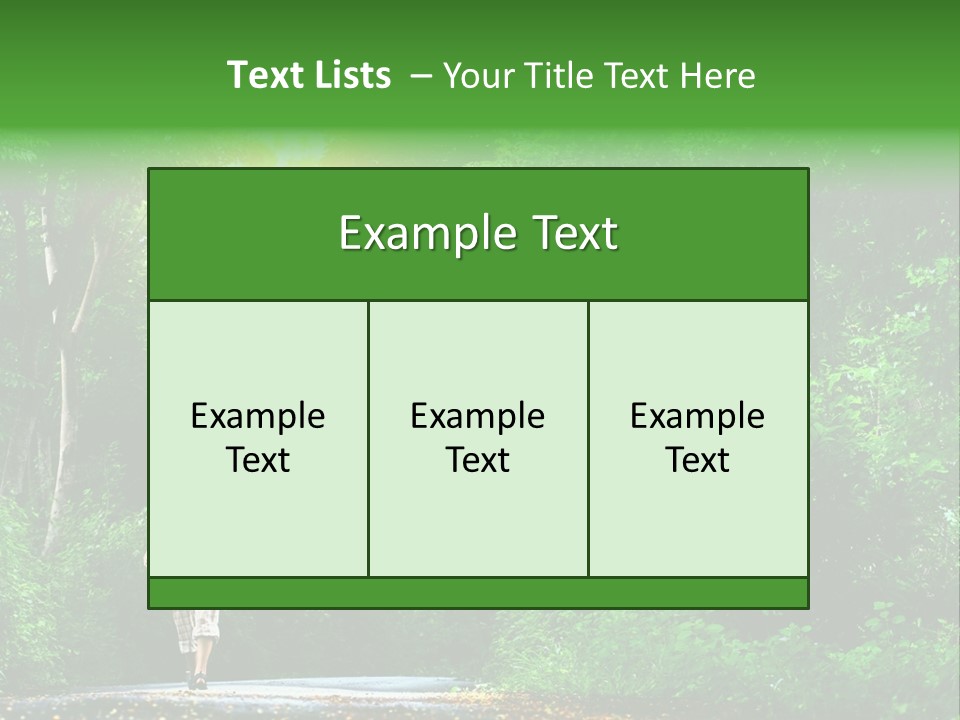 Wet Female Road PowerPoint Template