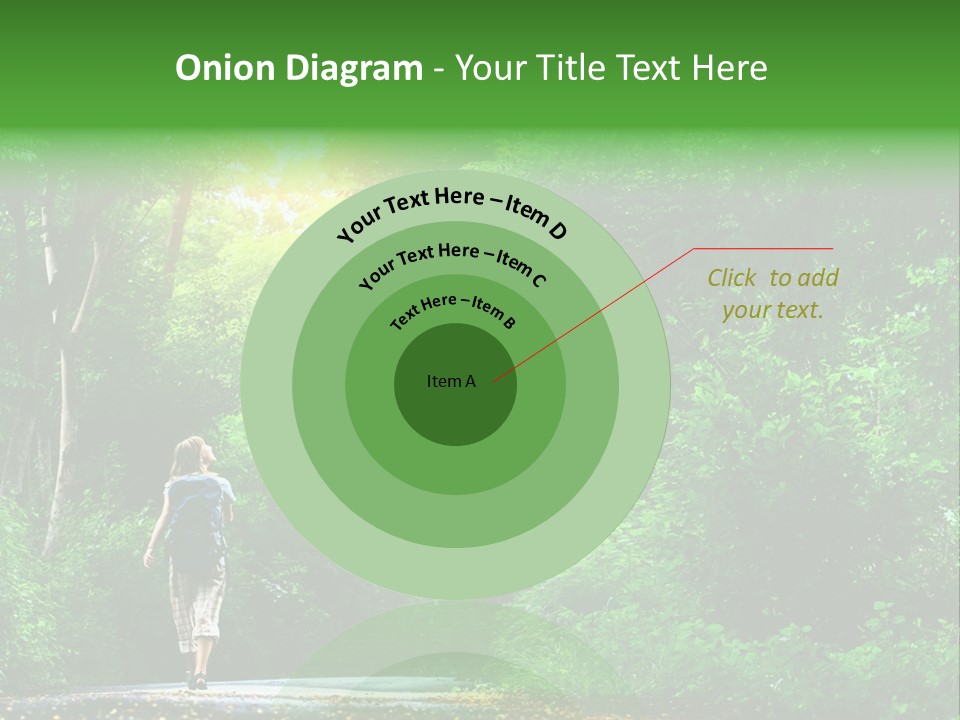 Wet Female Road PowerPoint Template