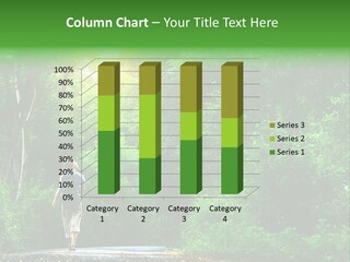 Wet Female Road PowerPoint Template