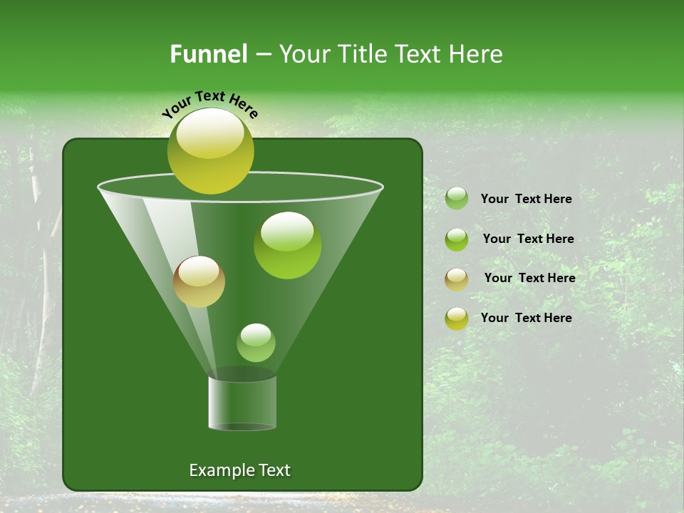 Wet Female Road PowerPoint Template