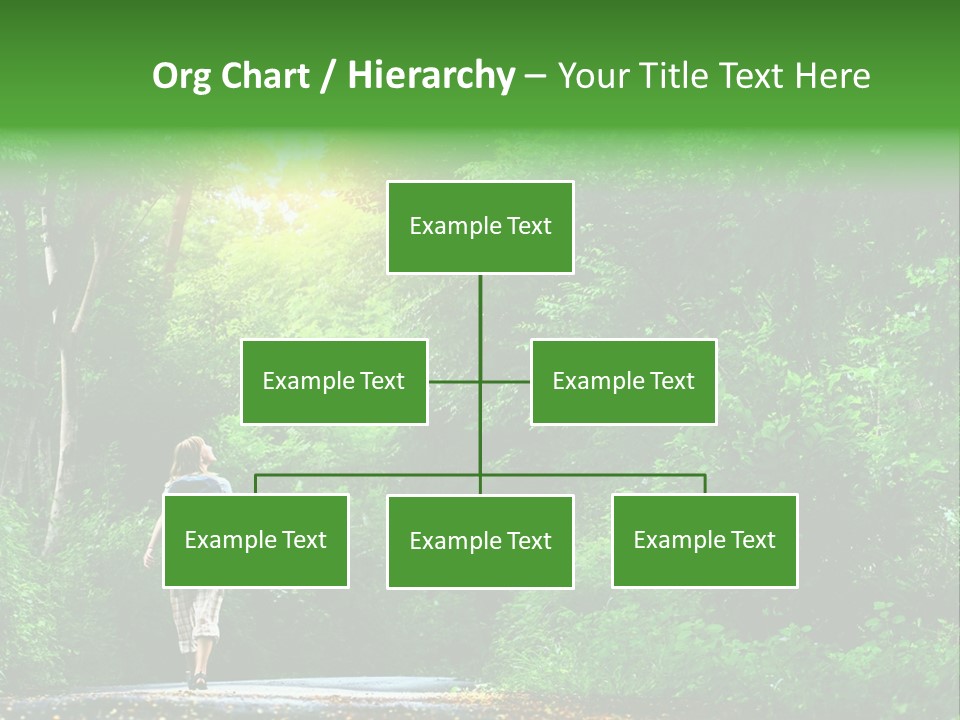 Wet Female Road PowerPoint Template