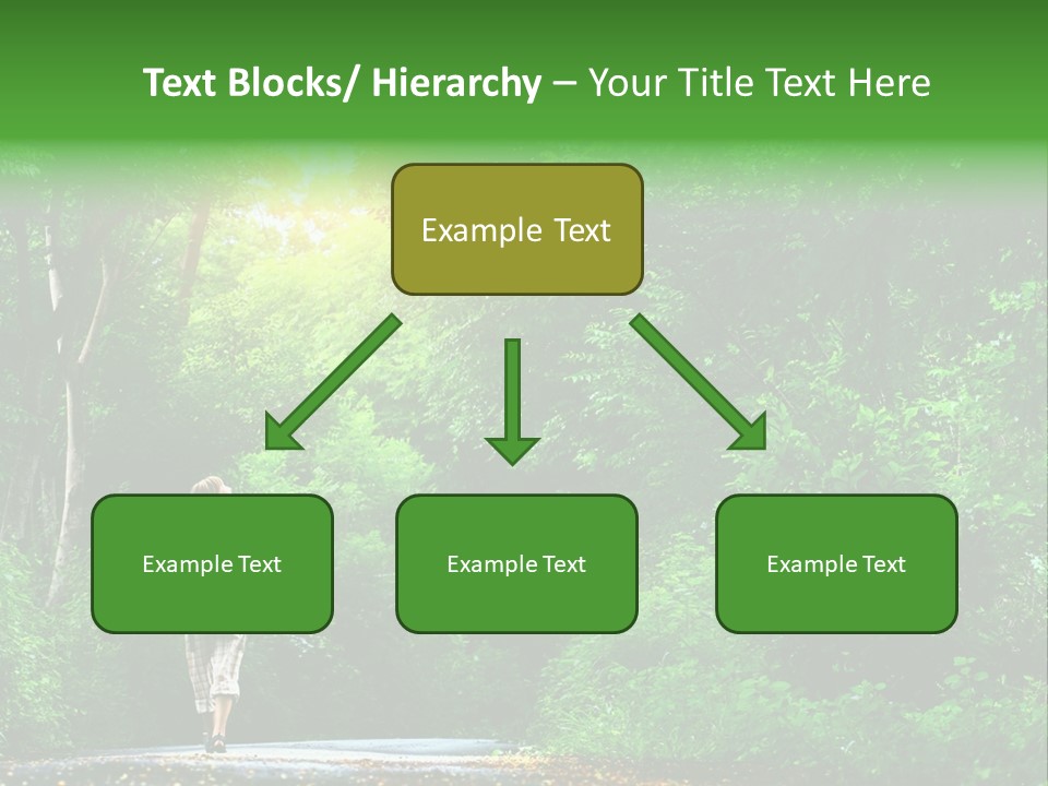 Wet Female Road PowerPoint Template