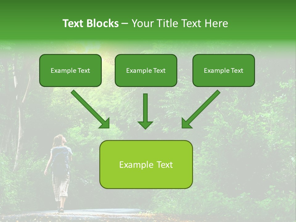 Wet Female Road PowerPoint Template