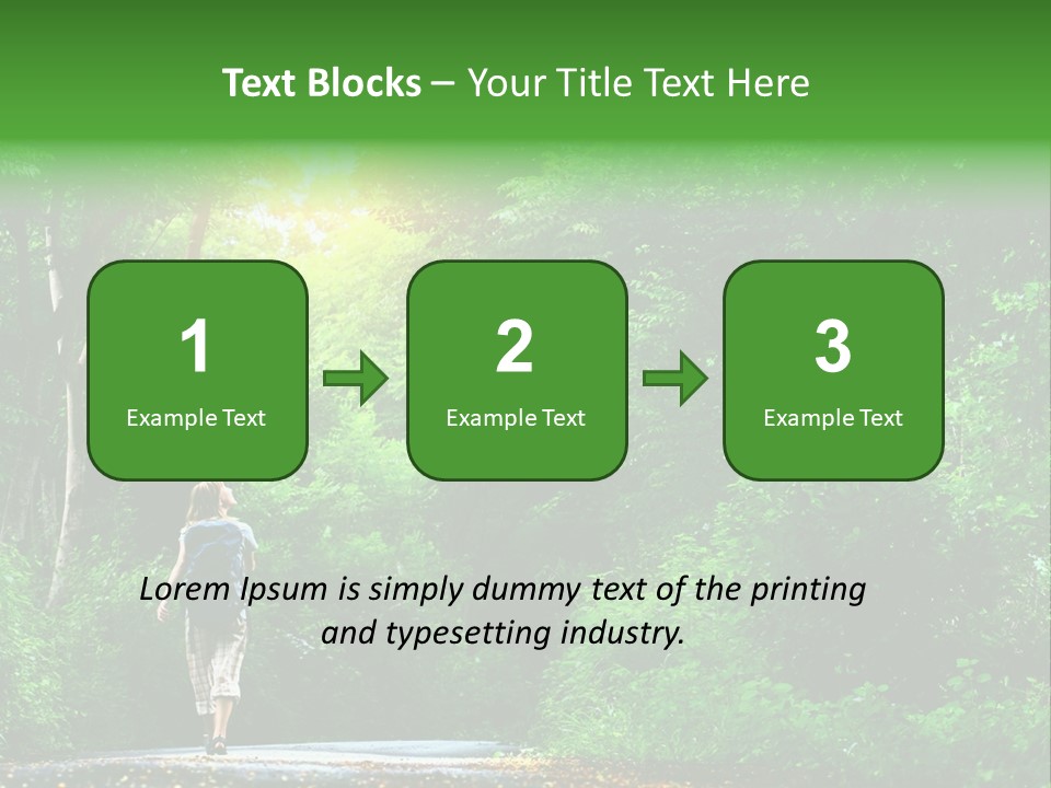 Wet Female Road PowerPoint Template