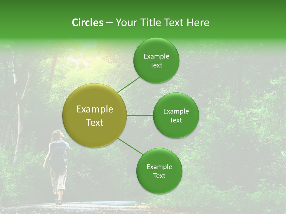 Wet Female Road PowerPoint Template