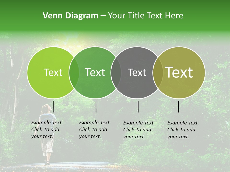 Wet Female Road PowerPoint Template