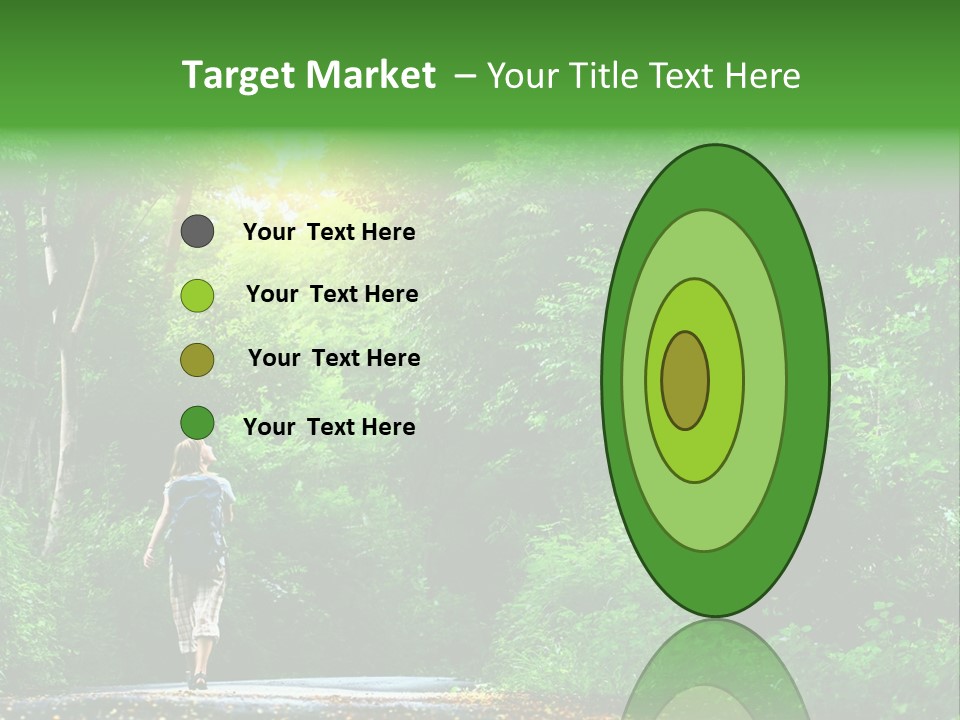 Wet Female Road PowerPoint Template